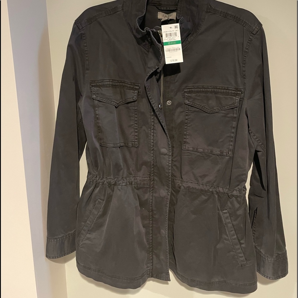 Carbon grey utility jacket